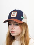 Бейсболка COASTAL арт. HFT Headwear Supply (темно-синий / бордовый)
